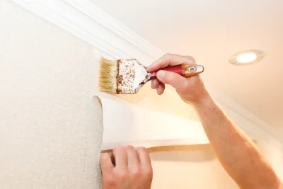 Pose de papier peint à Clerlande — revêtements muraux et toiles de verre